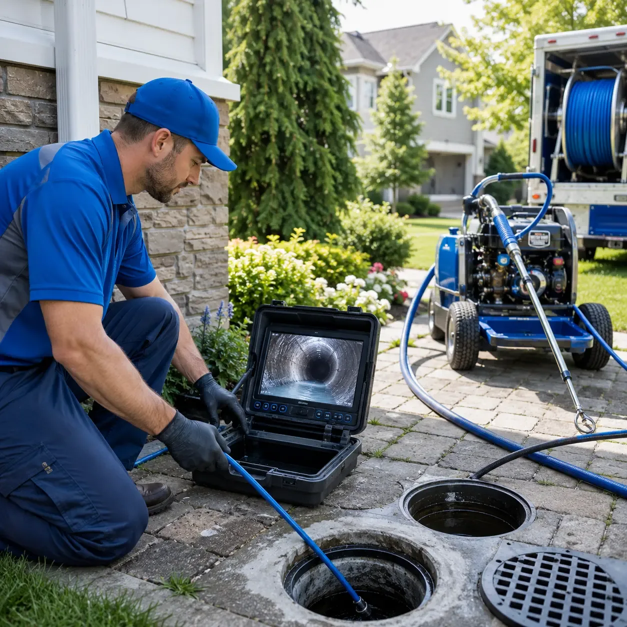 Outdoor drain cleaning professionals serving Yadkinville, NC